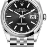 Rolex Datejust 36 Stainless Steel Black Dial Women's Watch M126200-0003