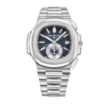 Patek Nautilus Blue Silver Replica