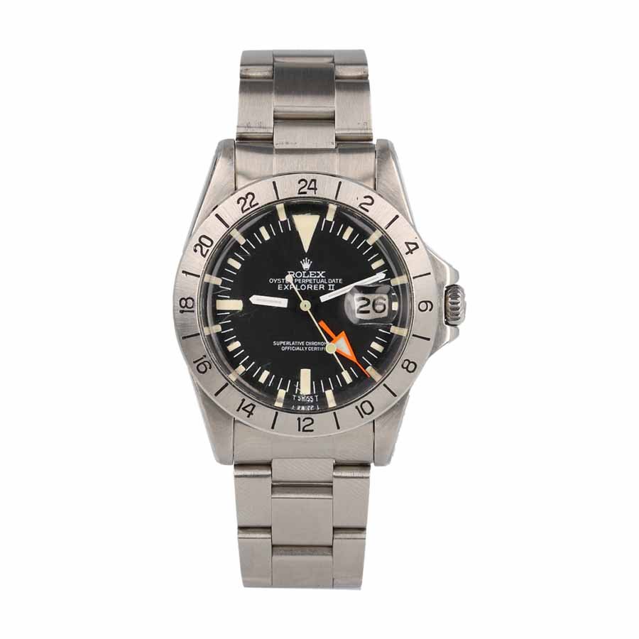 rolex-1655-replica.jpg Rolex Explorer II 1655 (Antique) Black Dial WARO025 Oyster Replica - Image 1