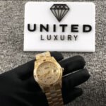 Rolex Datejust 116625 Yellow Gold Diamond Dial Iced Out Replica - Image 2