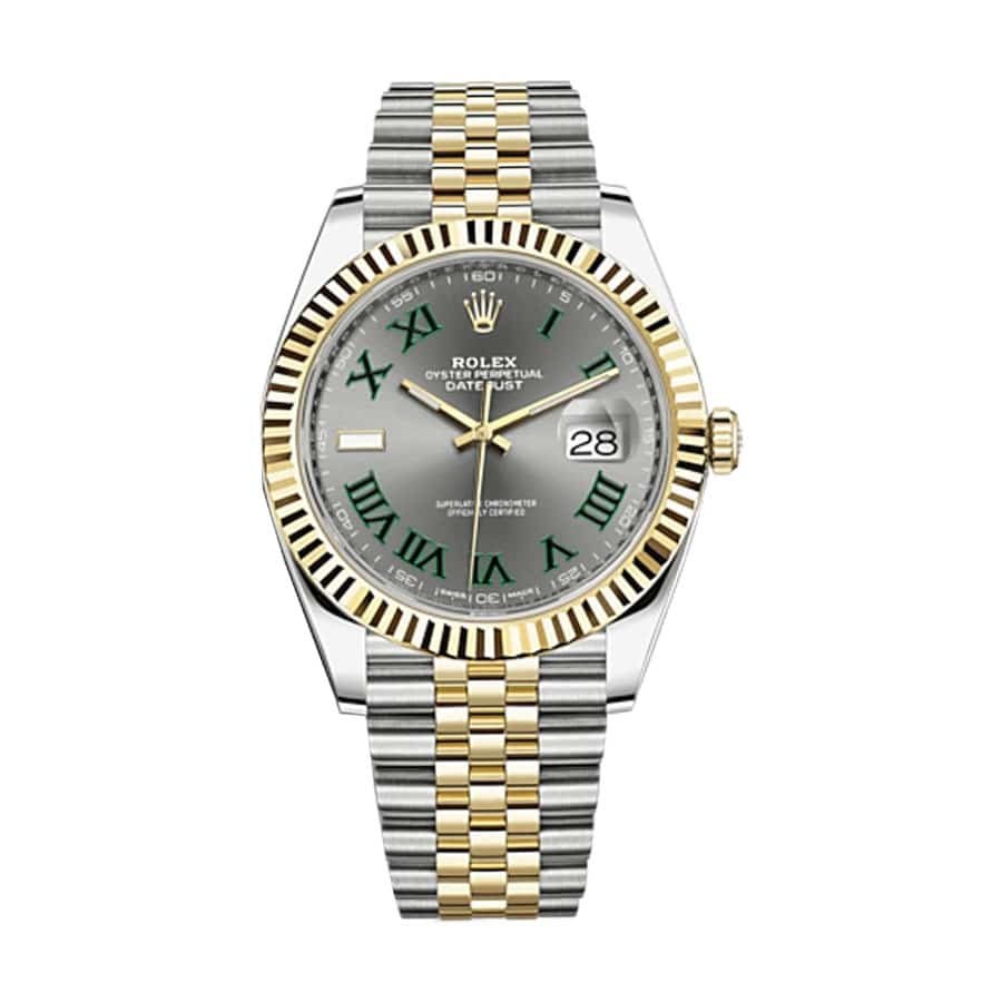rolex-datejust-steel-yellow-gold-automatic-grey-dial-jubilee-replica6.jpg Rolex Datejust 126233 Wimbledon Replica - Image 1