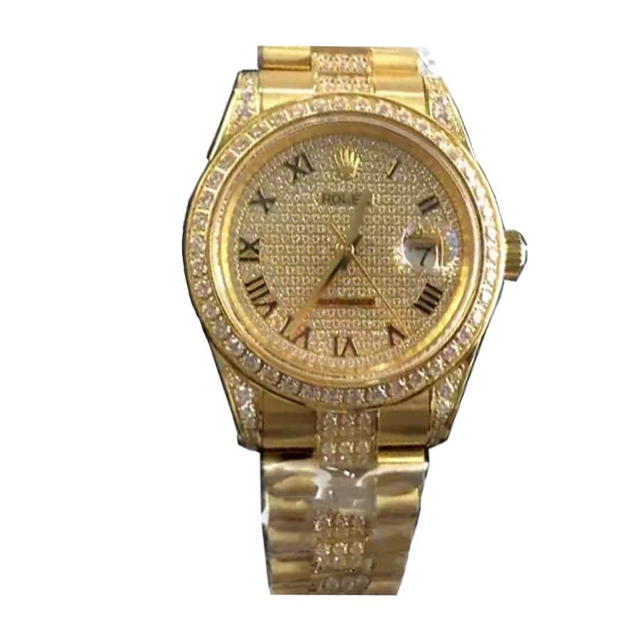 rolex-datejust-yellow-gold-diamond-dial-iced-out-replica.jpg Rolex 116622 Replica - Image 1