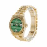 Rolex Datejust Gold Green Dial Replica - Image 2