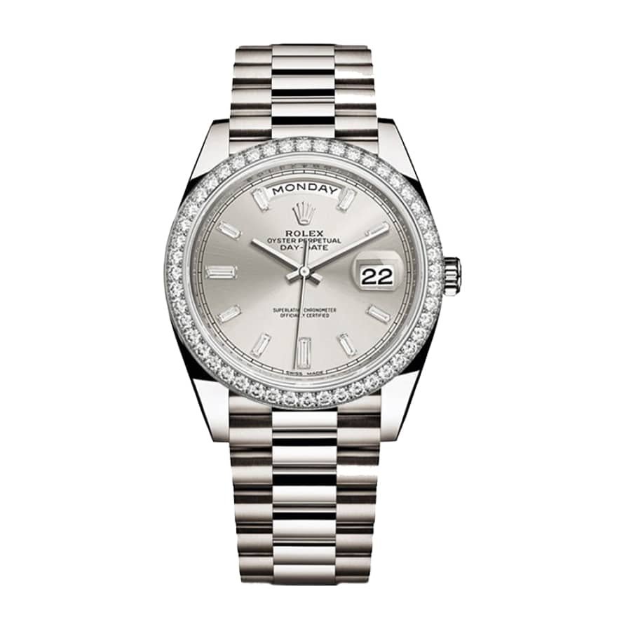 rolex-day-date-228349rbr.jpg Rolex Day-Date 228349RBR Diamond Bezel Sundust Dial Replica - Image 1
