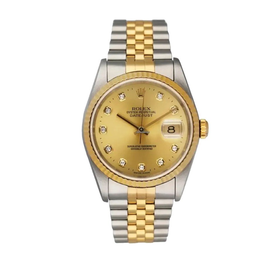 rolex-day-date-38mm-mop-replica-1.jpg Rolex Day-Date 128238 Yellow Gold With Diamond Dial Replica - Image 1