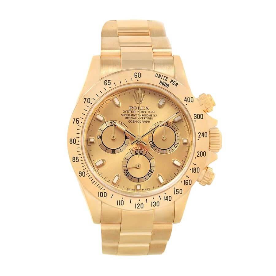 rolex-daytona-cosmograph-yellow-gold-dial-116528-replica.jpg Rolex Daytona Cosmograph Yellow Gold Dial 116528 Oyster Replica - Image 1