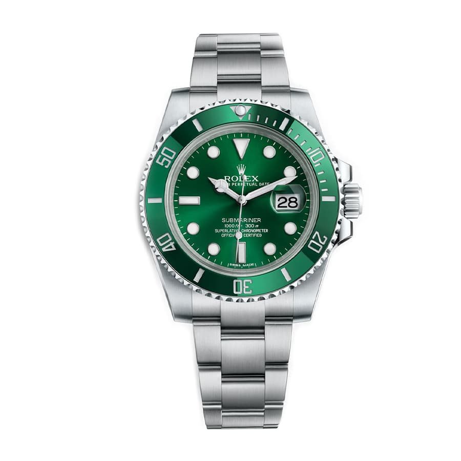 rolex-submariner-hulk-116610lv-green-dial-replica.jpg Rolex Submariner Hulk 116610LV Green Dial Replica - Image 1